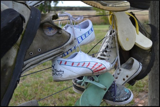 shoe fence
