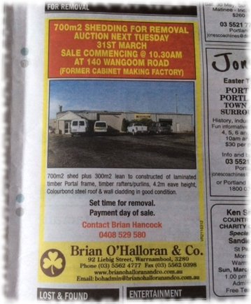 shed advert